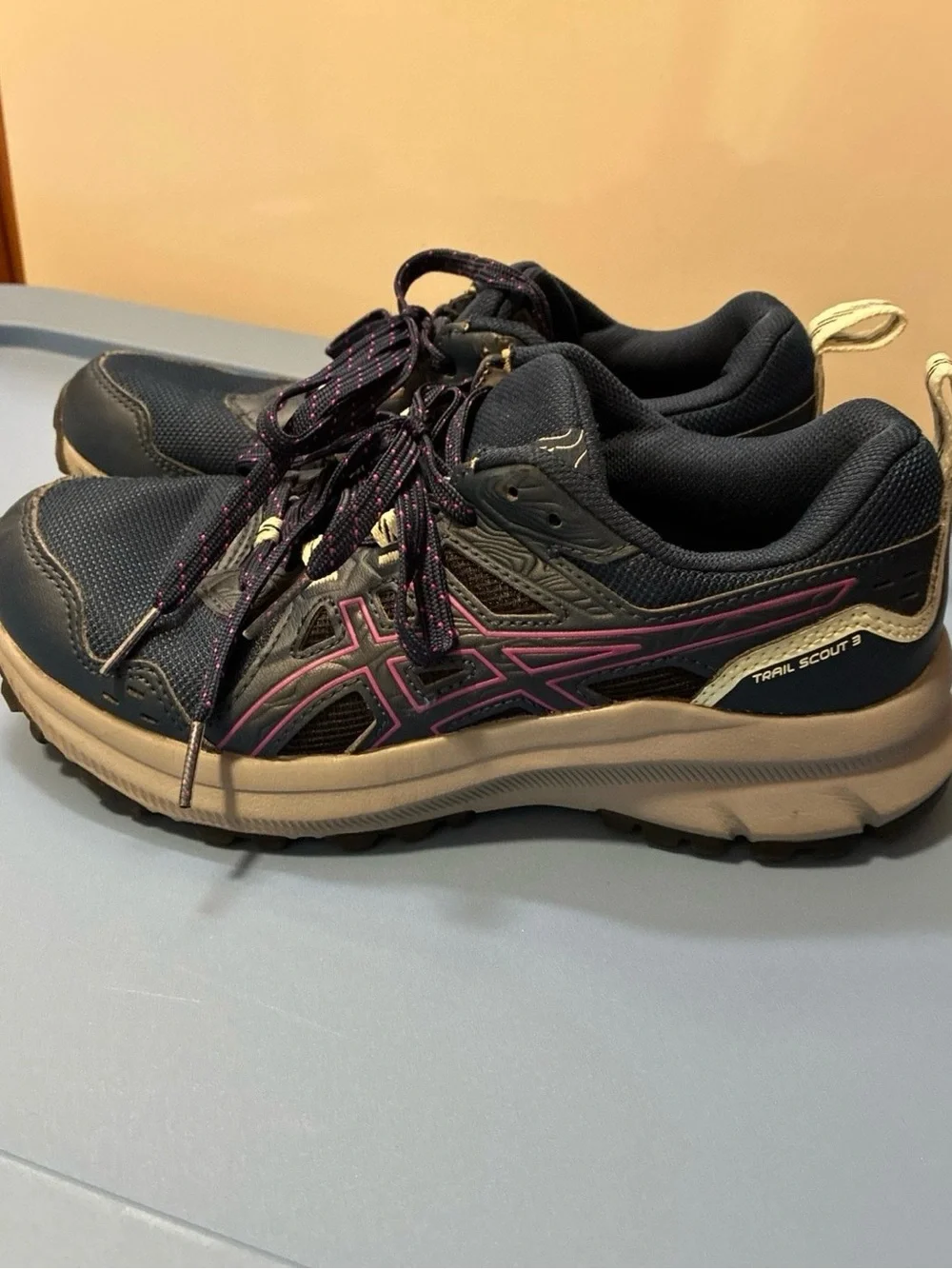 ASICS Women's Navy and Purple Running Shoes
